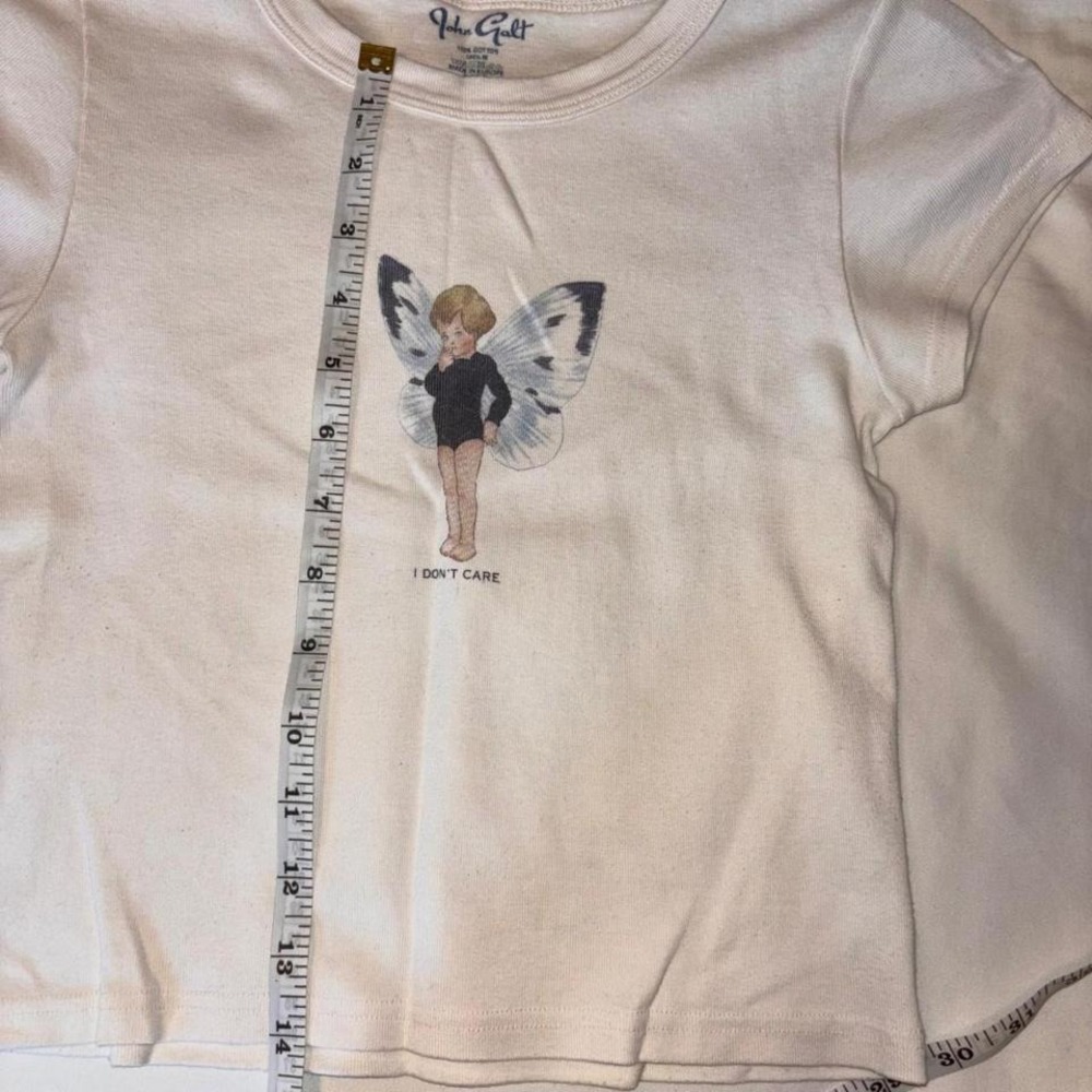 Brandy Melville Ashlyn baby tee angel wings - Picture 4 of 5
